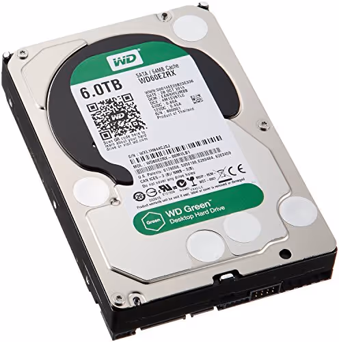 Western Digital Green 6TB 3.5" HDD 5400RPM SATA 6.0 Gb/s Internal