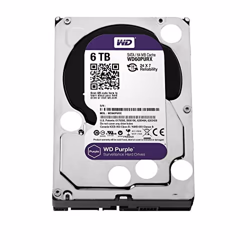 Western Digital Purple 6TB HDD 3.5" SATA