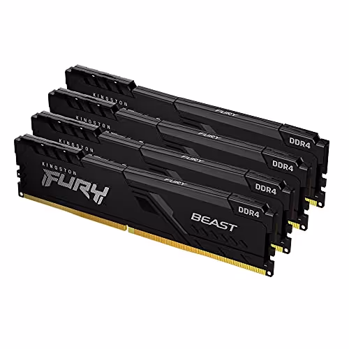 Kingston FURY Beast Black DDR4-3200 CL16 64GB (4x16GB)