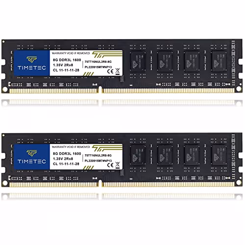 Timetec FBA_75TT160UL1R8-4G Black DDR3-1600 CL11 16GB (2x8GB)