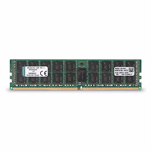 Kingston KVR21R15D4/16 Registered Black / Green DDR4-2133 CL15 16GB (1x16GB)