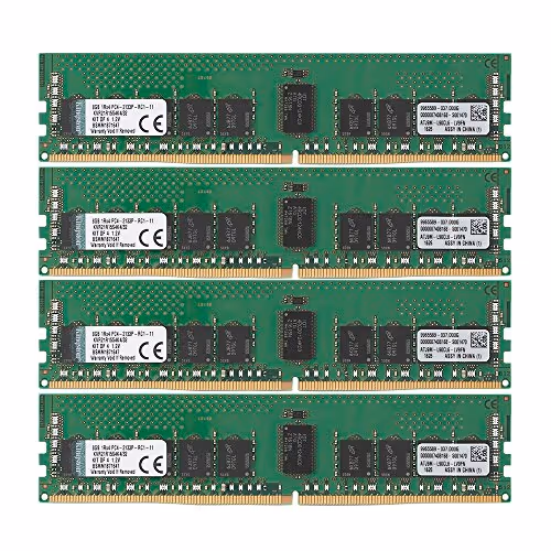 Kingston KVR21R15S4K4/32 Registered Black / Green DDR4-2133 CL15 32GB (4x8GB)