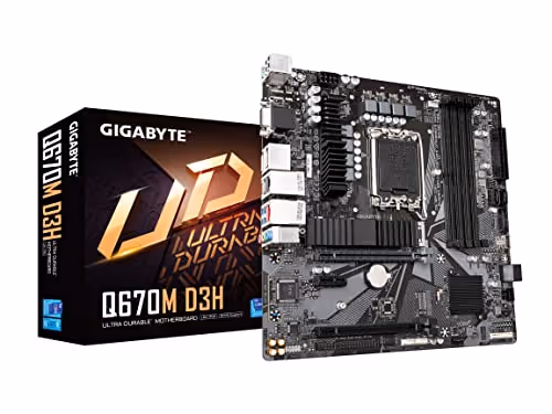 Gigabyte Q670M D3H DDR5 Micro ATX