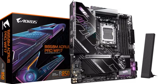 Gigabyte B850M AORUS PRO WIFI7 DDR5 Micro ATX