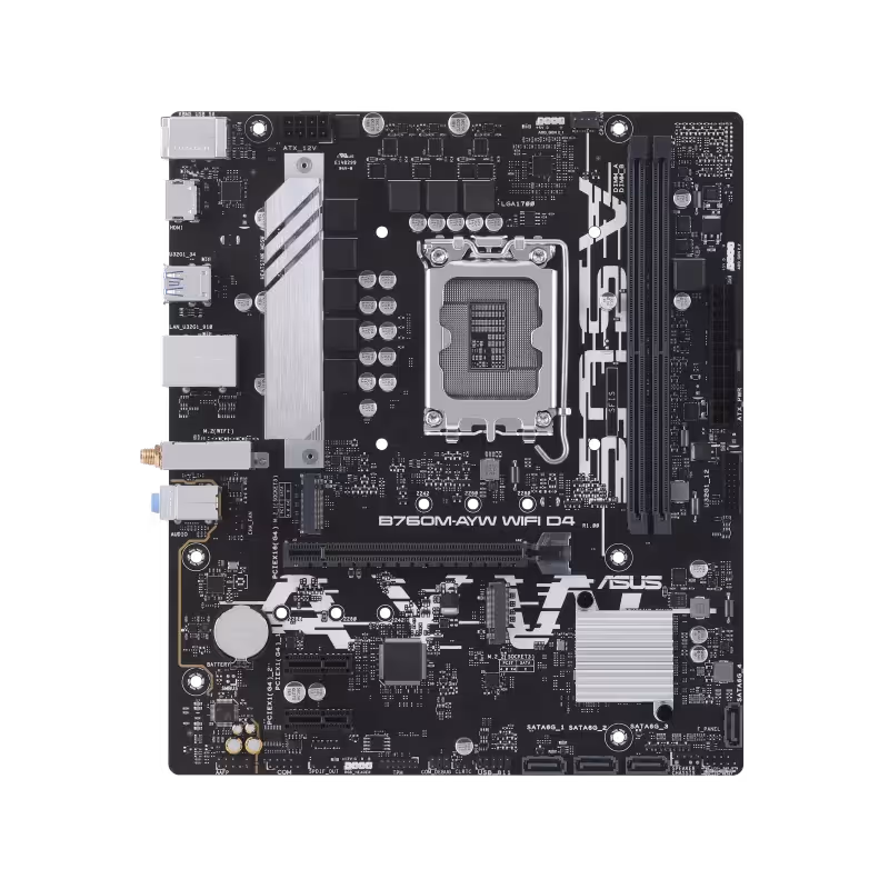 ASUS B760M-AYW WIFI D4 LGA1700 DDR4 Micro-ATX