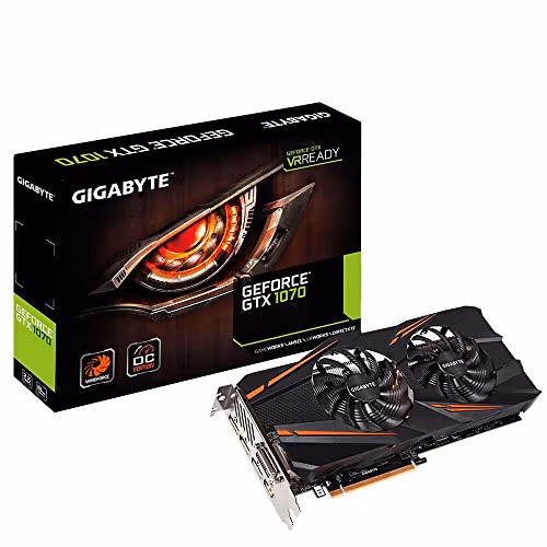 Gigabyte WINDFORCE OC GeForce GTX 1070 8GB GDDR5 Black / Orange