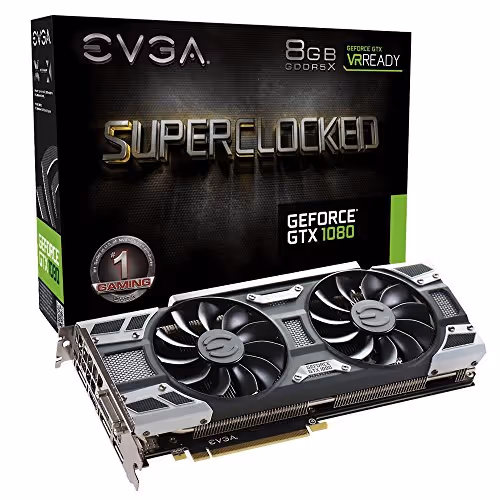 EVGA GeForce GTX 1080 SC GAMING ACX 3.0 8GB GDDR5X Black / Silver