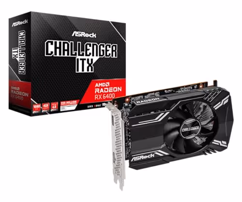 ASRock AMD Radeon RX 6400 Challenger ITX 4GB GDDR6