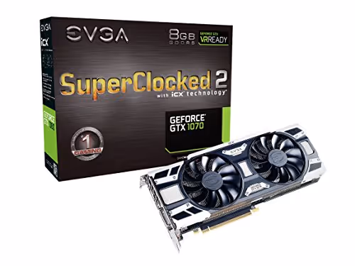 EVGA SC2 Gaming iCX GeForce GTX 1070 8GB GDDR5 White / Black