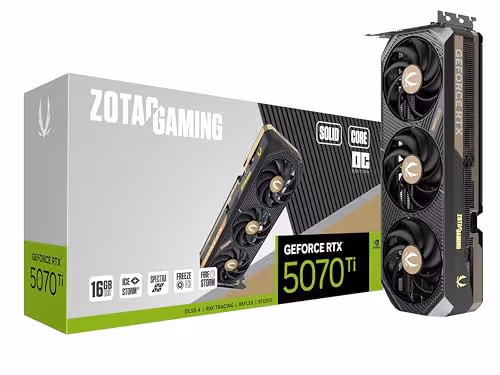 Zotac GAMING SOLID CORE OC GeForce RTX 5070 Ti 16GB GDDR7