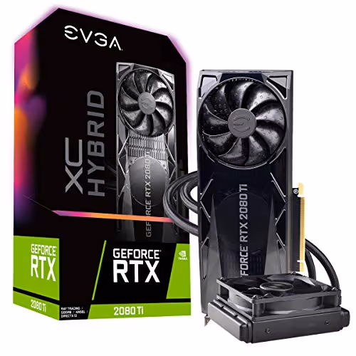 EVGA XC HYBRID GAMING GeForce RTX 2080 Ti 11GB GDDR6 Black / Clear