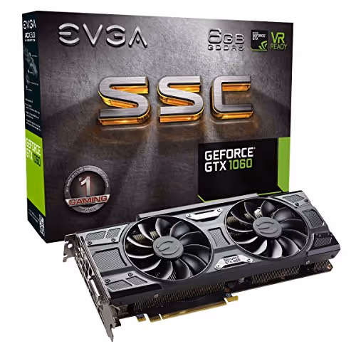 EVGA SSC GAMING GeForce GTX 1060 6GB GDDR5 Black