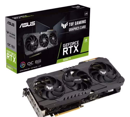 Asus TUF GAMING OC GeForce RTX 3060 Ti 8GB GDDR6X Black