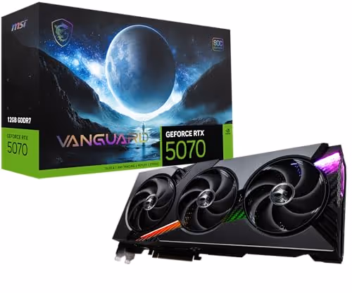MSI GeForce RTX 5070 12G VANGUARD SOC GDDR7