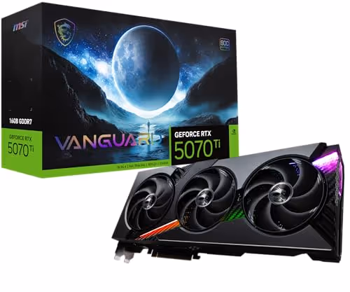 MSI VANGUARD SOC GeForce RTX 5070 Ti 16GB GDDR7