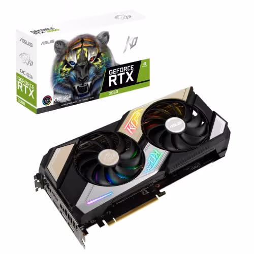 Asus KO OC V2 GeForce RTX 3060 12GB GDDR6 Black / Silver