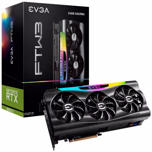 EVGA FTW3 GAMING GeForce RTX 3090 Ti 24GB GDDR6X Black