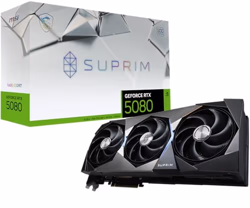 MSI GeForce RTX 5080 16G SUPRIM SOC GDDR7