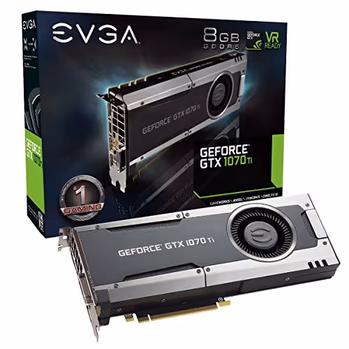 EVGA GAMING GeForce GTX 1070 Ti 8GB GDDR5 Silver / Black