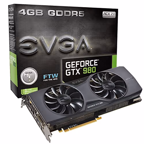 EVGA FTW ACX 2.0 GeForce GTX 980 4GB GDDR5 Black