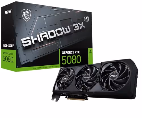 MSI SHADOW 3X OC GeForce RTX 5080 16GB