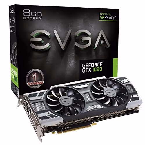 EVGA ACX 3.0 GeForce GTX 1080 8GB GDDR5X Black / Silver