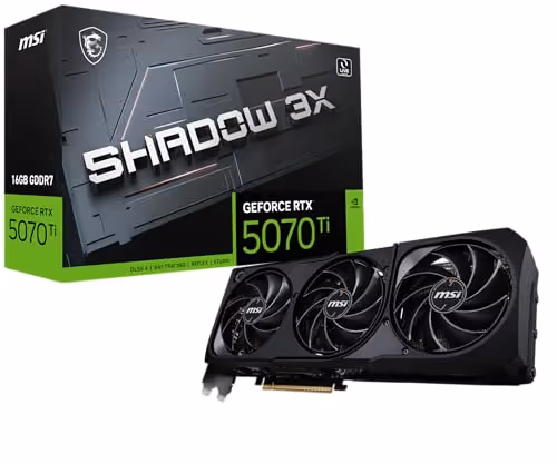 MSI GeForce RTX 5070 Ti 16G SHADOW 3X 16GB GDDR7