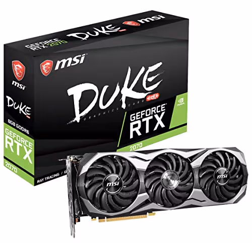 MSI GeForce RTX 2070 DUKE 8GB GDDR6 Silver / Black