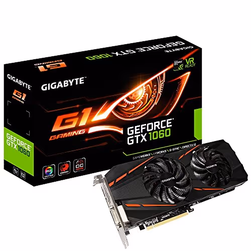 Gigabyte GAMING GeForce GTX 1060 6GB GDDR5 Black / Orange