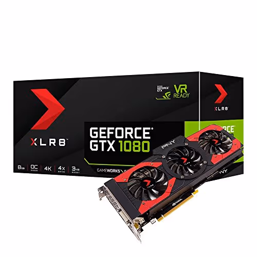 PNY XLR8 GeForce GTX 1080 8GB GDDR5X Black / Red