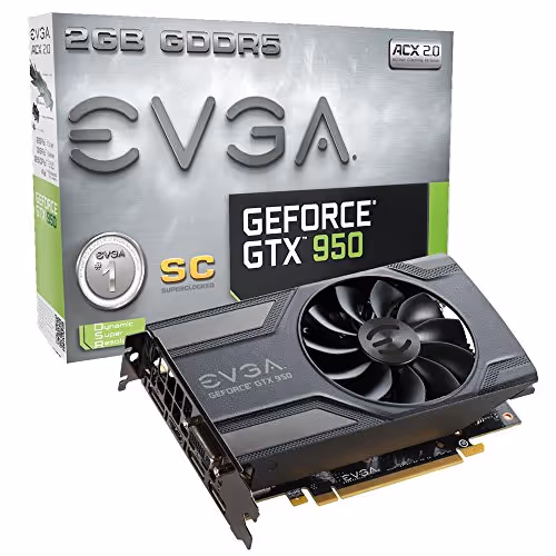 EVGA Superclocked GeForce GTX 950 2GB GDDR5 Black