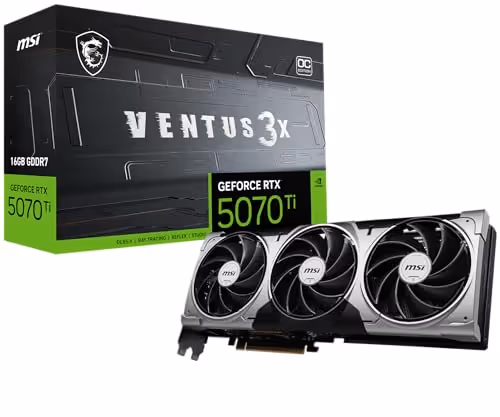 MSI VENTUS 3X OC GeForce RTX 5070 Ti 16GB GDDR7