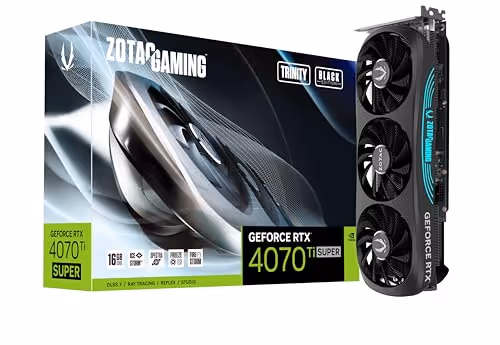 Zotac GAMING Trinity GeForce RTX 4070 Ti SUPER 16GB GDDR6X Black