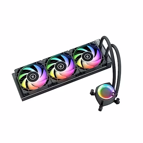 EK EK-Nucleus Water 360mm CR360 AIO Lux D-RGB 72 CFM Black