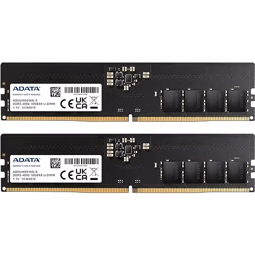 ADATA AD5U480016G-DT Black DDR5-4800 CL40 32GB (2x16GB)