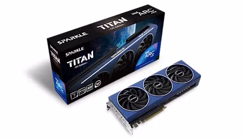 Sparkle TITAN OC Arc A750 8GB GDDR6 Blue / Black