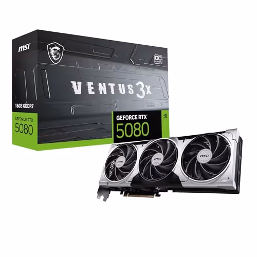MSI GeForce RTX 5080 16G VENTUS 3X OC PLUS GDDR7