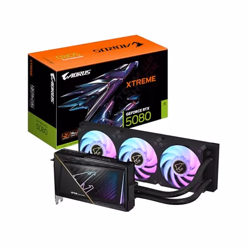 Gigabyte XTREME WATERFORCE GeForce RTX 5080 16GB GDDR7 Black