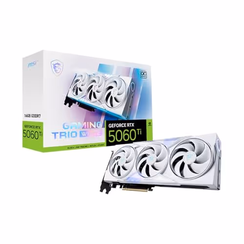 MSI GeForce RTX 5060 Ti 16G GAMING TRIO OC WHITE GDDR7
