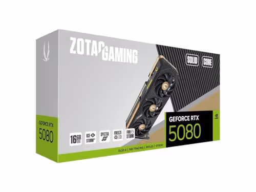 ZOTAC GAMING GeForce RTX 5080 SOLID CORE 16GB GDDR7