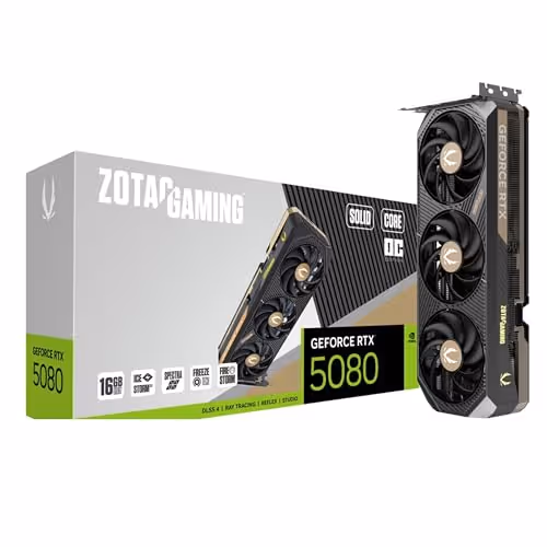 ZOTAC GAMING GeForce RTX 5080 SOLID CORE OC 16GB GDDR7