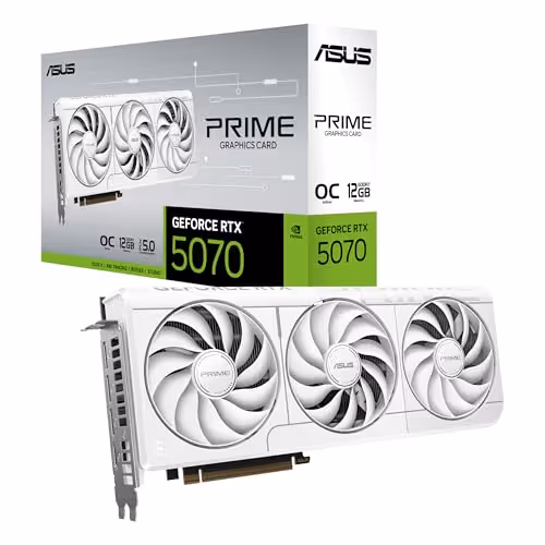 ASUS PRIME GeForce RTX 5070 White OC Edition 12GB GDDR7