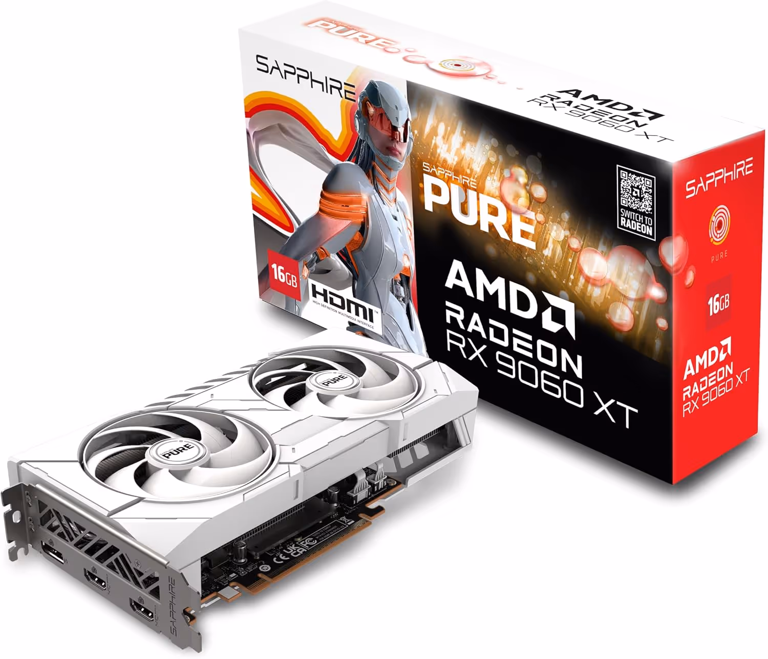Sapphire PURE AMD Radeon RX 9060 XT OC 16GB GDDR6