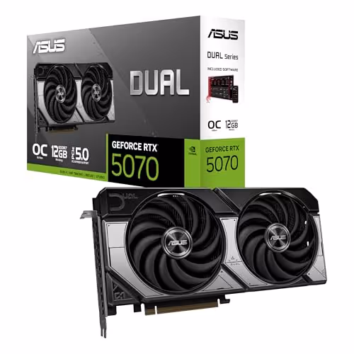 ASUS Dual GeForce RTX 5070 12GB GDDR7 OC Edition