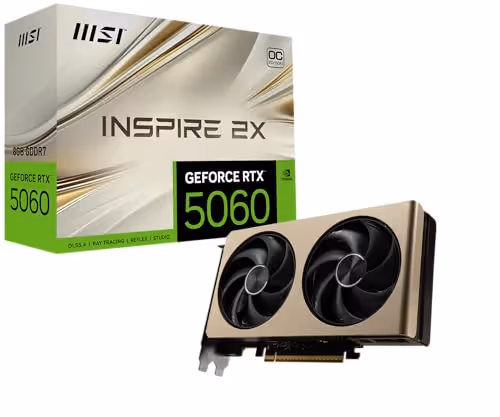 MSI GeForce RTX 5060 8G INSPIRE 2X OC GDDR7