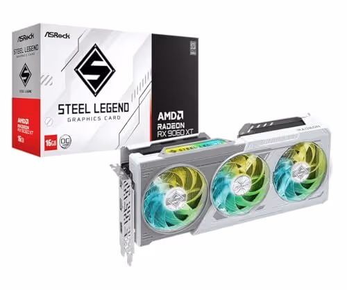 ASRock AMD Radeon RX 9060 XT Steel Legend 16GB OC
