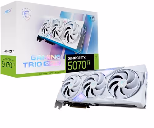 MSI GeForce RTX 5070 Ti 16G GAMING TRIO OC WHITE GDDR7