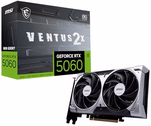 MSI VENTUS 2X OC GeForce RTX 5060 8GB GDDR7