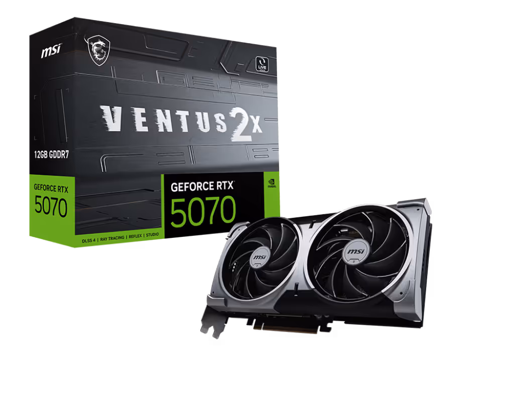 MSI VENTUS 2X GeForce RTX 5070 12GB GDDR7