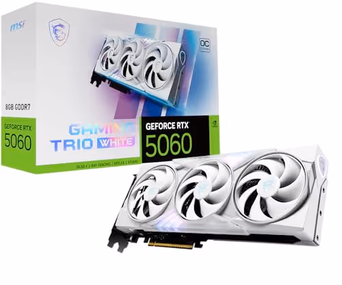 MSI GeForce RTX 5060 8G GAMING TRIO OC WHITE GDDR7